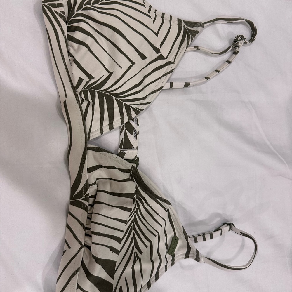 Roxy Leaf Print Bikini Top